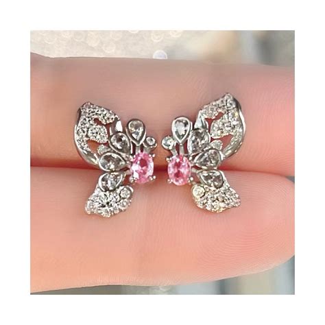 Lemonade Crystal Hope Butterfly Stud Earrings Shop Accessories From