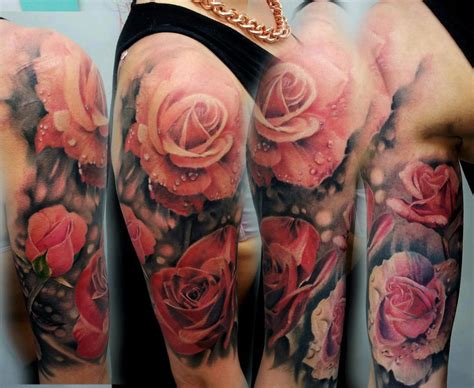 Amazingly Realistic Roses Best Tattoo Design Ideas