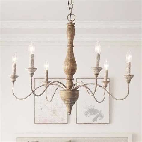 6 Light Antique Shabby Chic French Country Chandeliers Lnc Home