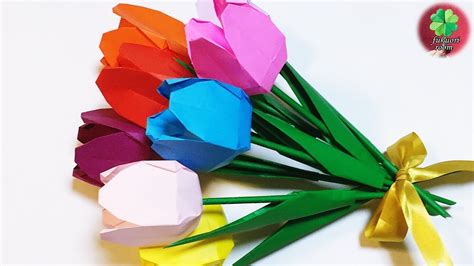 折り紙 コスモスの花 折り方（niceno1）origami cosmos flower tutorial. 【折り紙】チューリップの花の立体的な可愛い折り方 花束にも ...