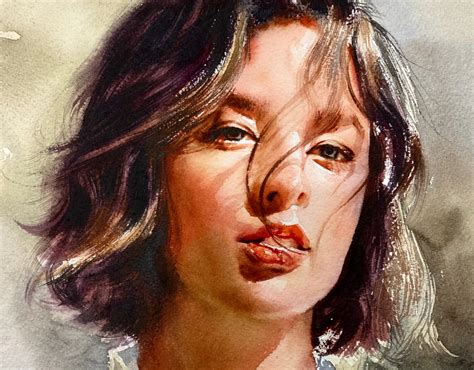 Watercolor Portrait Painting Behance