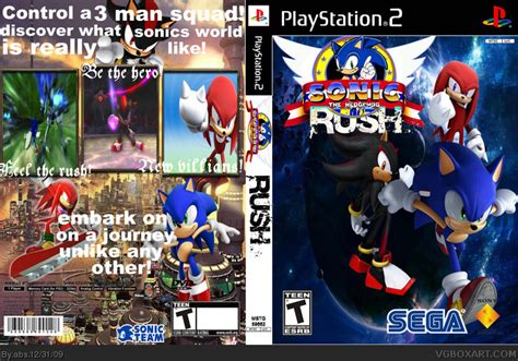 Sonic The Hedgehog Rush Playstation 2 Box Art Cover By Abs