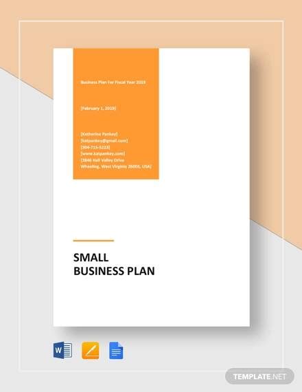 Free 10 Sample Small Business Plan Templates In Pdf Ms Word