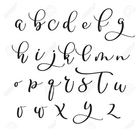 Calligraphy Handwriting Alphabet Calligraphy And Art