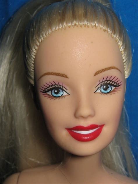 BLOND BARBIE BELLY BUTTON BODY RED LIPSTICK NUDE For ONE OF A KIND EBay