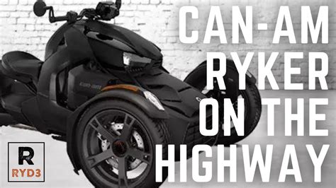 2021 Can Am Ryker Rally Edition On The Highway Ryd3r Review Youtube