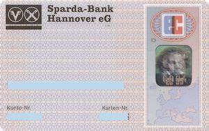 Geben sie jetzt die erste bewertung ab! Bankovní karty: Sparda-Bank Hannover eG - ec 95 (Sparda ...