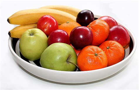 Royalty Free Photo Assorted Fruit Lot On White Ceramic Bowl Pickpik