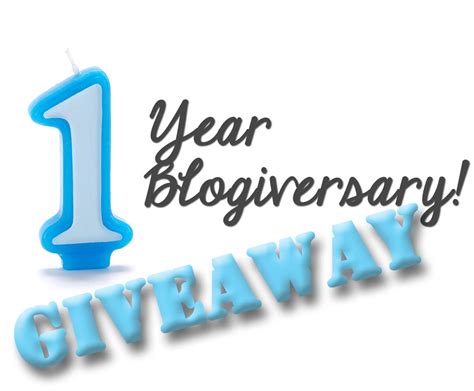 Help Me Celebrate My One Year Blogiversary On 08 19 14 By Entering Now