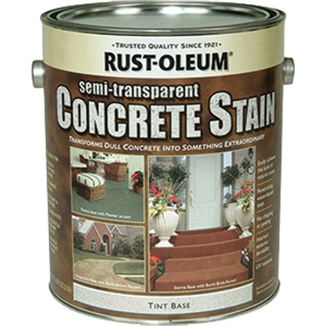 Rust Oleum 239418 1g Tint Base Concrete Stain Durable Semi