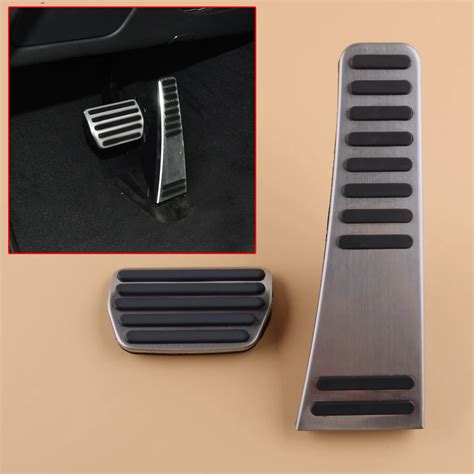 2pcs Gas Fuel Brake Pedal Cover Fit For Volvo S60 V60 Xc60 S90 V90 Xc90