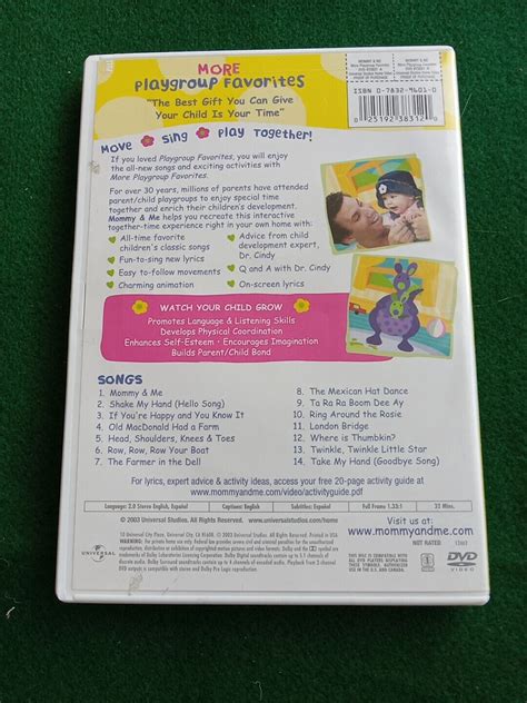 Mommy Me More Playgroup Favorites Dvd 2004 25192383120 Ebay
