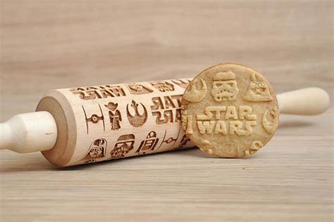 Handmade Star Wars Pattern Engraved Rolling Pin Gadgetsin