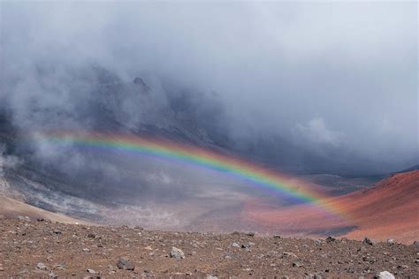 A Rainbow In The Crater Photograph By Joe Goeldel Fine Art America