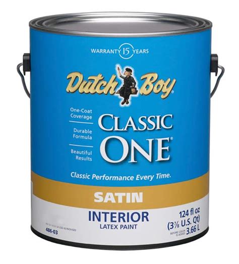 Dutch Boy 10048605 16 Classic One Interior Latex Paint Satin Deep Tone