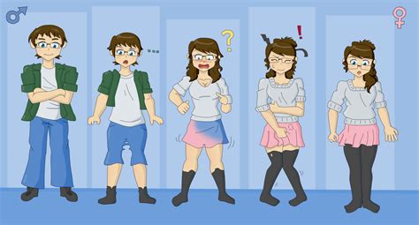 gender transfromation commission by themaskofafox on deviantart
