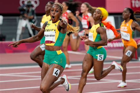 Thompson Herah Breaks Flo Jos Olympic Record In Womens 100 The