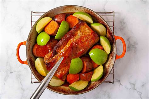 Roast Pork Loin Recipe With Sweet Potatoes And Apples