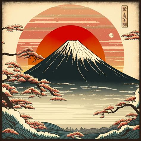 Mt Fuji Sunrise Mdgmlrs Art Digital Art Ethnic Cultural
