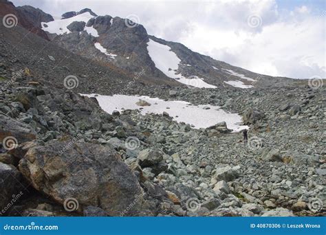 Harsh Alpine Mountain Landscape Stock Photo Image Of Snow Landscape