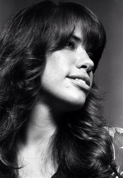 Carly Simon Legend Undated Black And White Photo Early 1970s Profile Smile Carly Simon