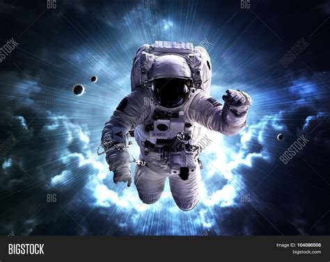 Astronaut Floats Above Image And Photo Free Trial Bigstock
