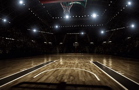 Basketball Court Wallpaper Hdsport Venuearenalightskystadium