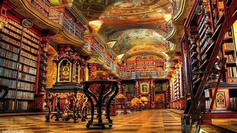 チェコのプラハに存在する「世界で最も美しい図書館」クレメンティヌム図書館！ beautiful library prague library