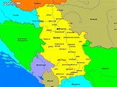 Serbia Political Map - A Learning Family