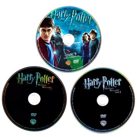 Harry Potter Dvd Collection Lot Of 3 New Sealed Half Blood Deathly