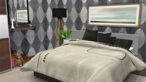 Modelsims4 • The Sims 4 Master Bedroom Orlando Included Bed