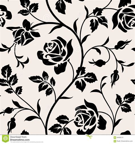 See more ideas about stencil patterns, silhouette stencil, stencils. Vintage Wallpaper With Blooming Roses And Leaves.Floralm ...