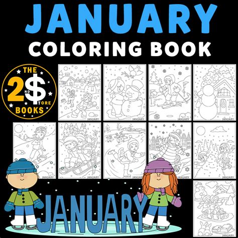 January Coloring Pages Kids