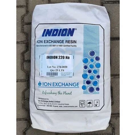 Golden Granular Indion 220 Na Ion Exchange Resin For Drinking Water
