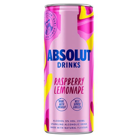 Absolut Drinks Raspberry Lemonade 250ml Best One