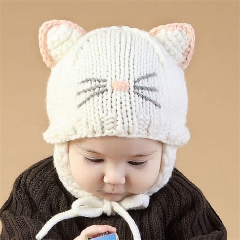 0 18m Baby Winter Hat Baby Boy Girl Hat Wool Kids Hats Children