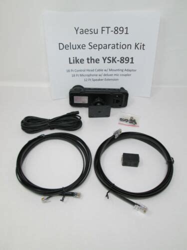 Deluxe Yaesu Ft 891 Separation Kit Like Ysk 891 Control Head Mic 18