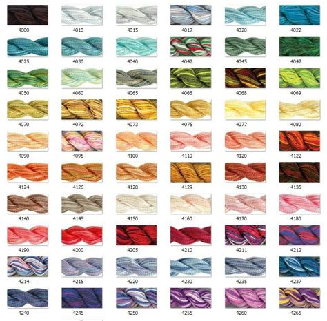 Dmc Pearl Cotton Variation Colors 4073 4160 Size 5 Color Pearls