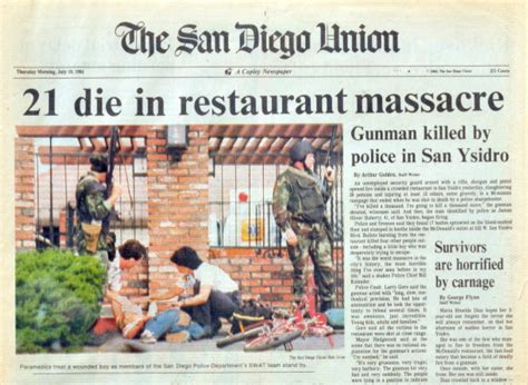 Mcdonalds Massacre Near The Border Is Hardly Remembered 38 Years Later