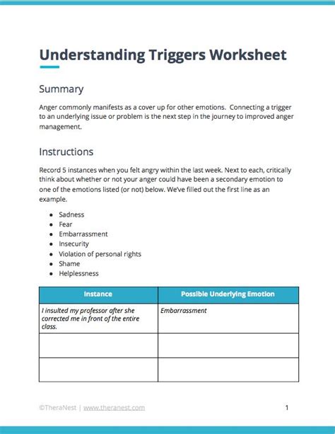 Pin On Anger Management Worksheets