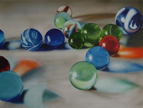 Marbles Painting By Steven Mcpeak Fine Art America