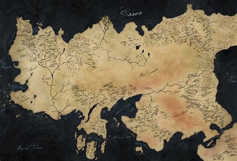 Essos 3676×2500 Game Of Thrones Map Map Wallpaper Map
