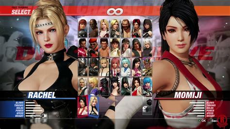 Dead Or Alive 6 All Characters Dlc Rachel Updated 1080p 60fps Youtube