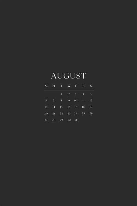 August Calendar 2023 August Calendar Calendar Background Study