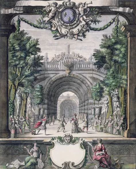 Print Of Set Design For An Unidentified Ballet Taken From A Collection