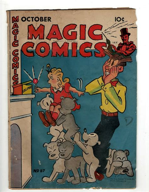 Magic Comics 87 Vg Golden Age Comic Book Rabbit Hat Mandrake David