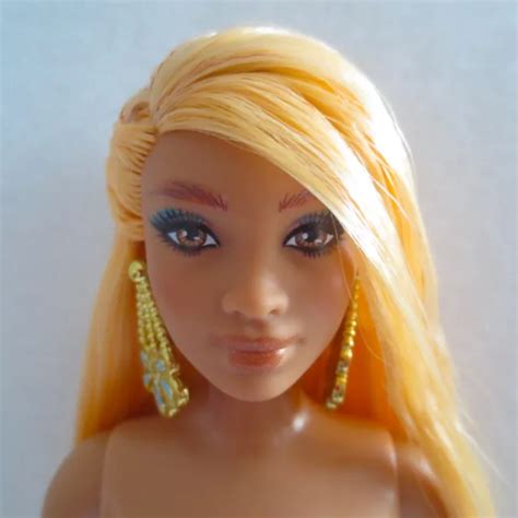 NEW 2022 BARBIE Extra Fancy Doll Earrings Curvy AA Long Hair
