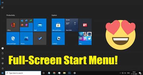 How To Enable Or Disable Windows 10s Full Screen Start Menu Lowkeytech