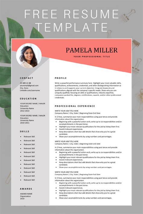 +60 professional cv templates fully editable for job application. Are you looking for a free, editable resume template? Sign ...