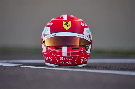 In Pictures Charles Leclercs New Ferrari Helmet Design For 2022 F1 Season